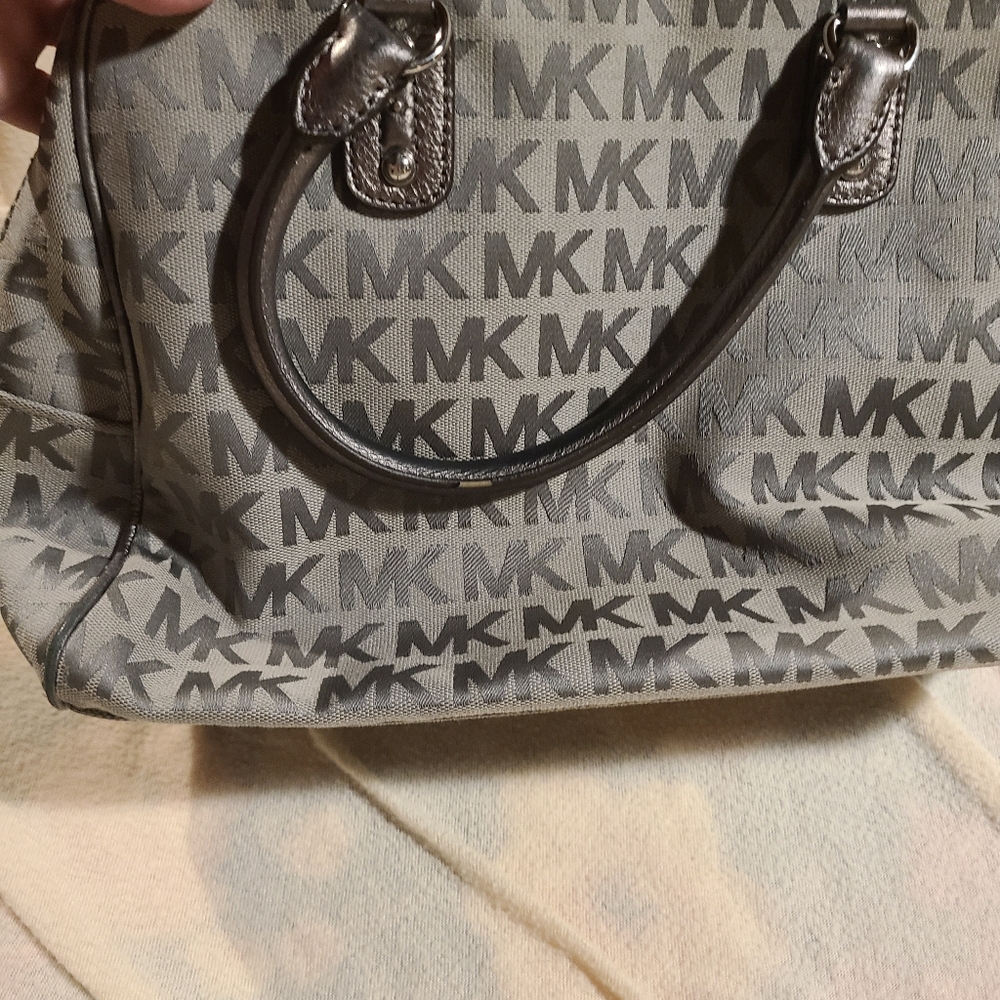 Michael Kors Gray Monogram Tote Bag